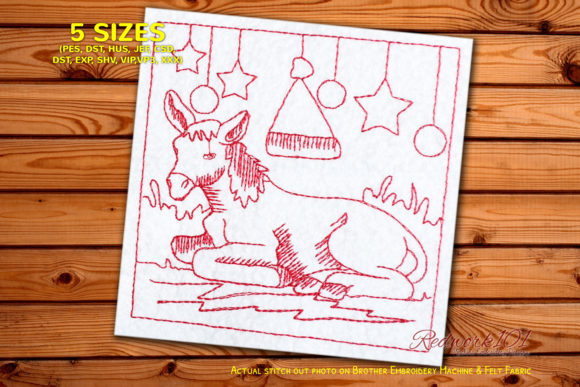 Christmas Donkey Redwork Design: A Practical Review