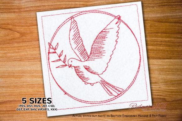 Christmas Dove Design: A Seasonal Embroidery Review