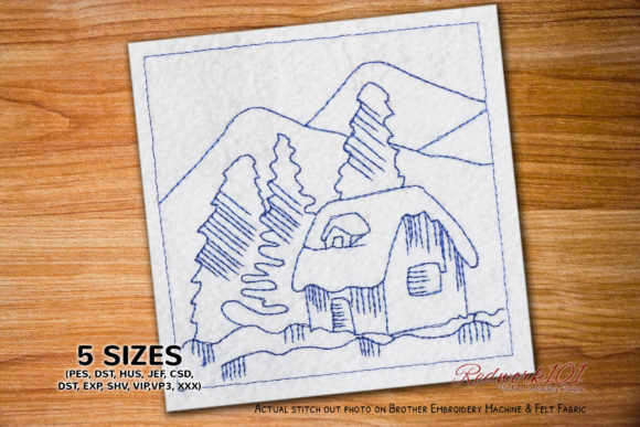 Christmas Snow Home Redwork: A Designer’s Review for Business Merch