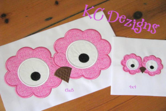 Owl Eyes and Nose Applique for Seasonal Collections