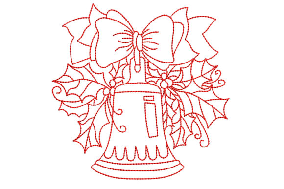 Redwork Christmas Bell with Big Bow: A Designer’s Honest Take