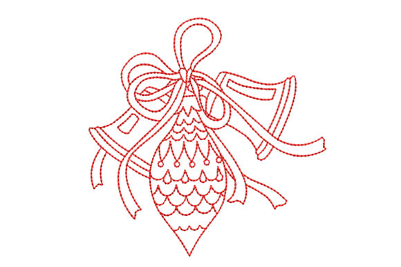 Redwork Christmas Ornament with Bells: A Designer's Review