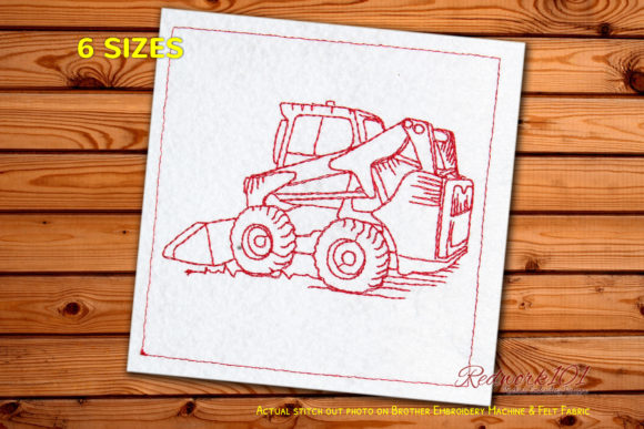 Skid-steer Loader Embroidery Design Review for Craft Fair Sellers