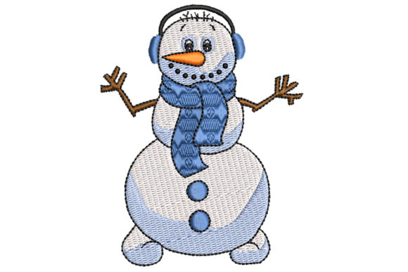 Snowman with Ear Mittens: A Seasonal Embroidery Review